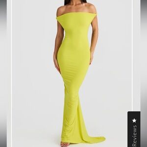 Long Lime yellows dress